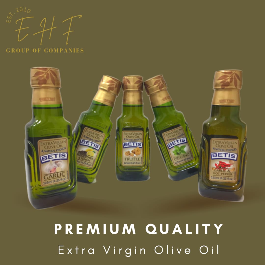 Premium extra virgin olive oil bottles