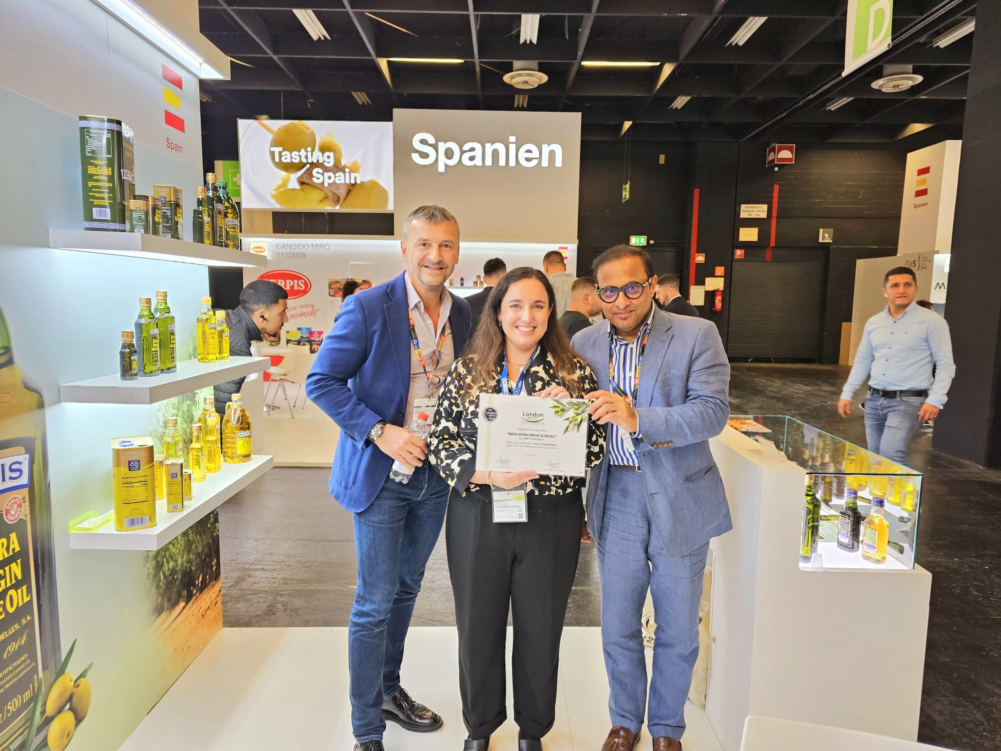 Euro Halal Foods representatives at an international trade exhibition